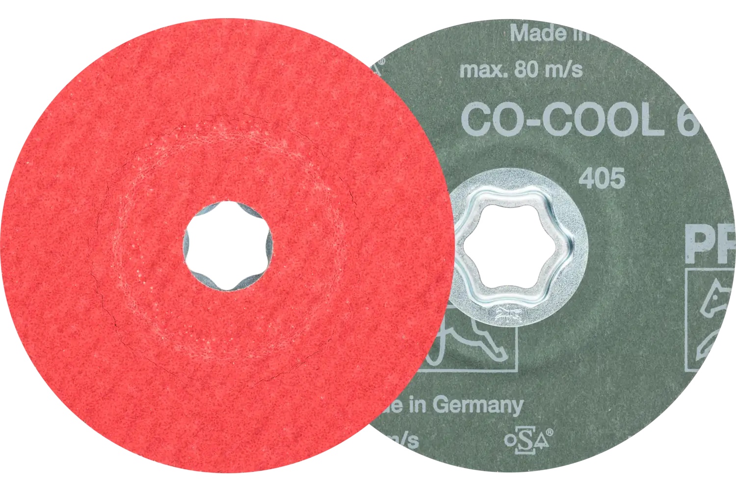 Picture of Pferd Combiclick® Fiber Disc, 4-1/2" Dia, 60 Grit, Ceramic oxide Co-Cool
